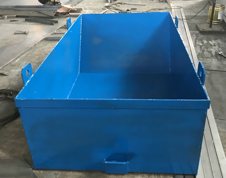 建筑机械塔吊砖斗 混凝土料斗灰斗塔机吊斗方形砖斗砂浆料斗五金 1方4