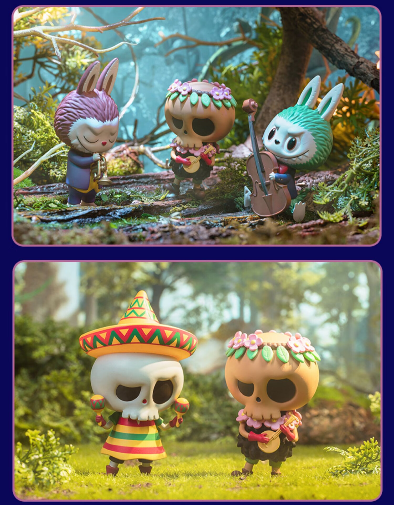 popmart泡泡玛特labubu拉布布精灵音乐会盲盒玩具女孩版手办摆件大号