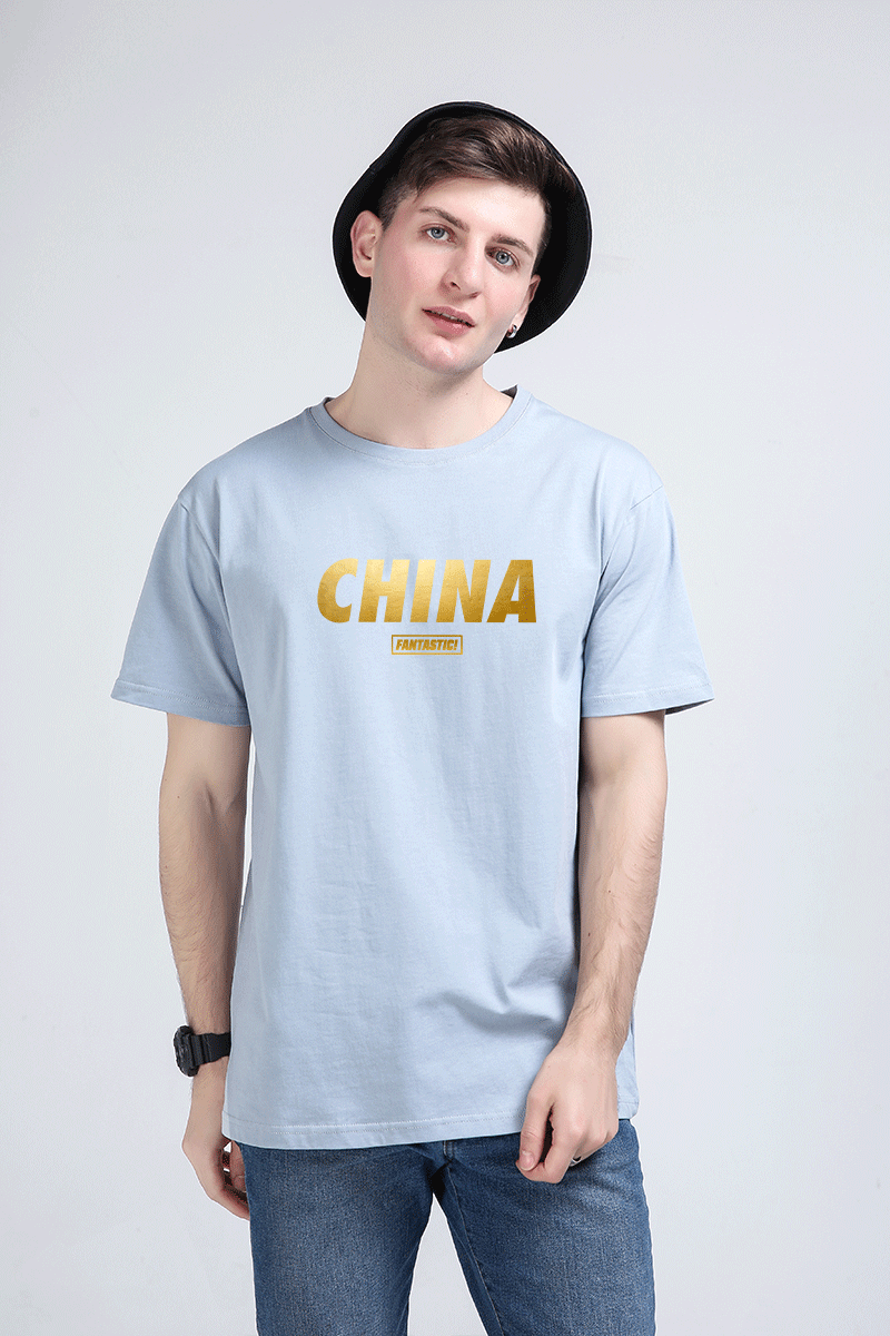 chinat恤男短袖纯棉宽松ins大码情侣学生情侣装男装上衣服黑色xl1701