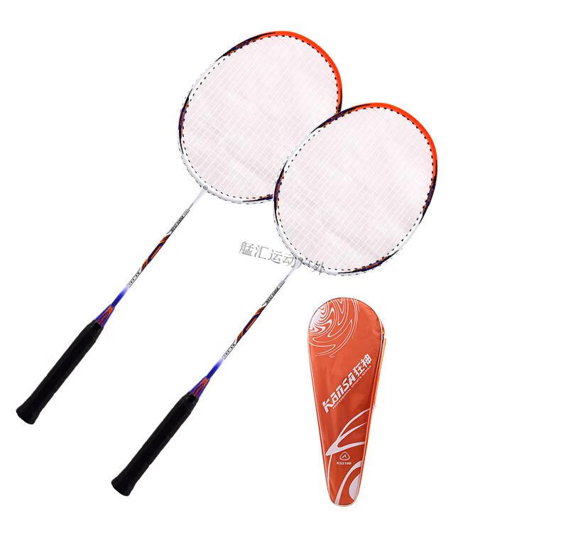 【艋汇京选】狂神羽毛球拍 拍超轻全碳素耐用型儿童成人套装单拍双拍