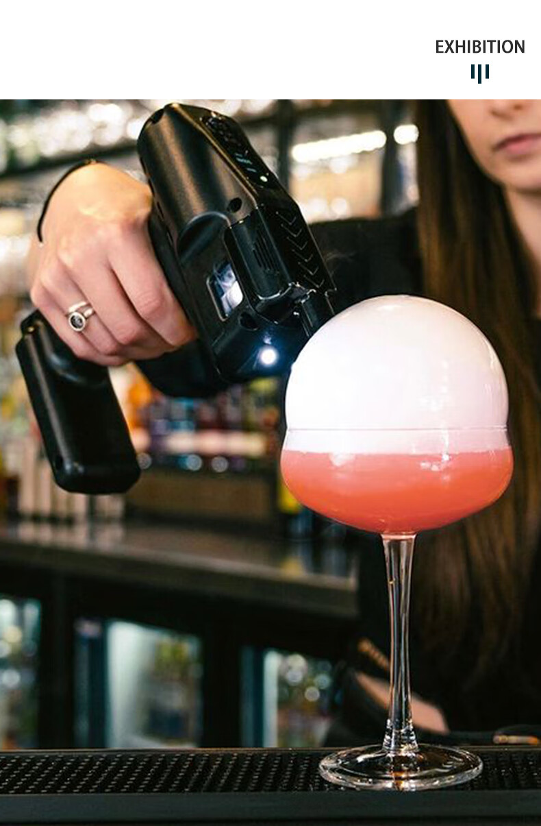 分子气泡枪酒吧传奇创意调酒烟熏鸡尾酒泡泡枪气泡枪烟雾枪分子调酒