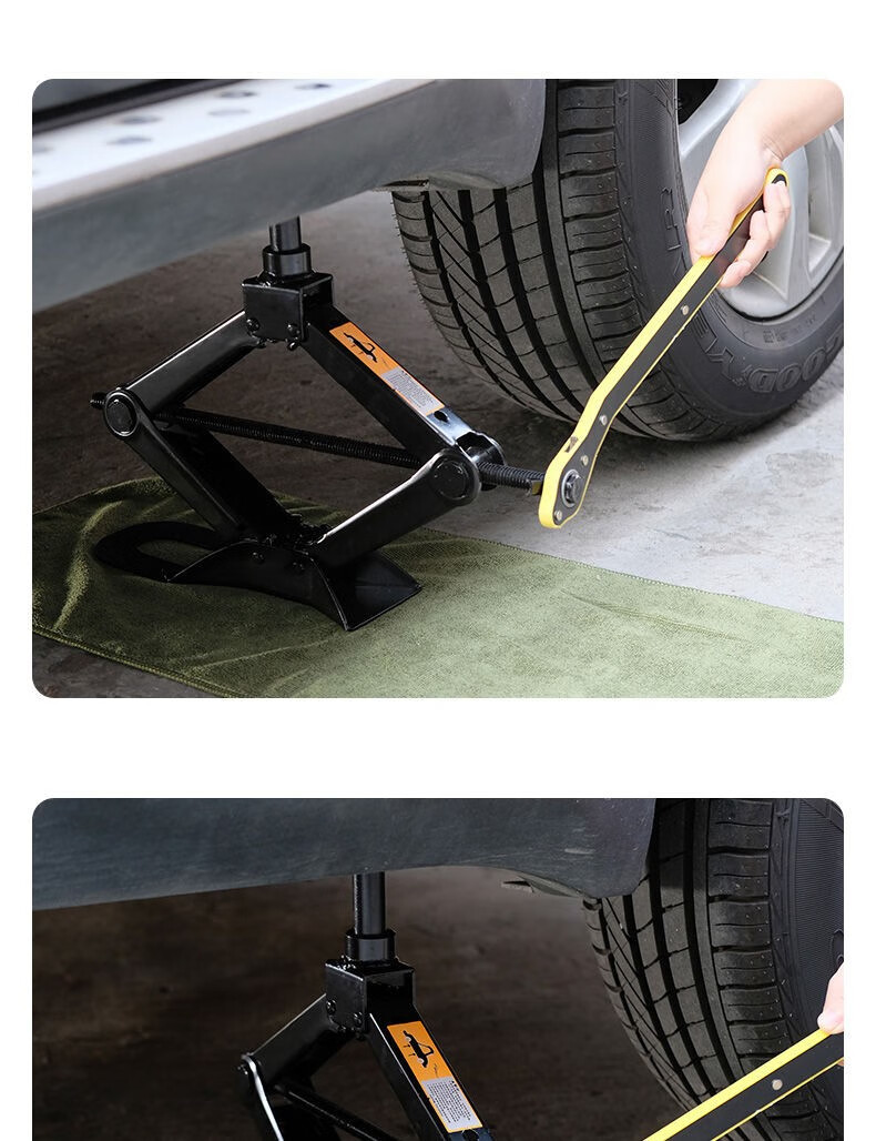 千斤顶小汽车用手摇千斤顶车载汽车工具小轿车用千金顶换胎液压式2吨