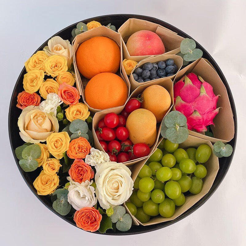 萌达人 鲜花速递网红创意水果礼盒送女友闺蜜生日纪念日礼物全国同城