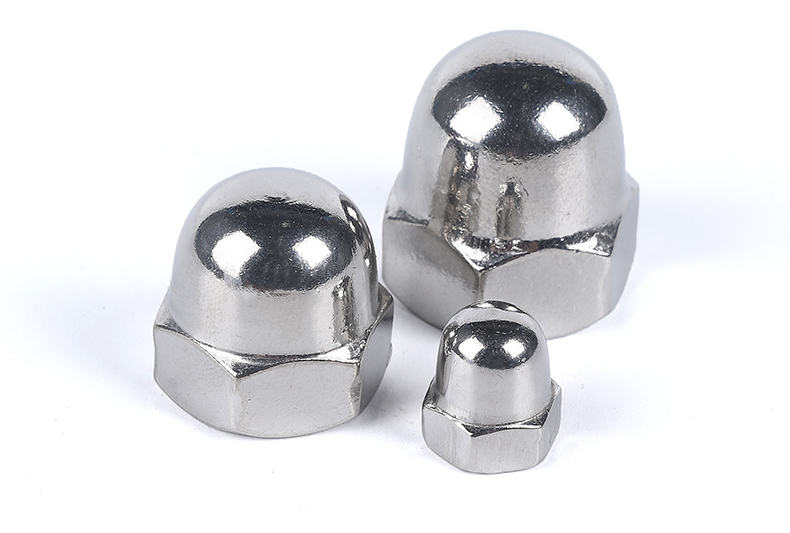 联众304不锈钢盖形螺母316盖型六角螺母细牙反牙美制装饰螺帽m3m4m20m