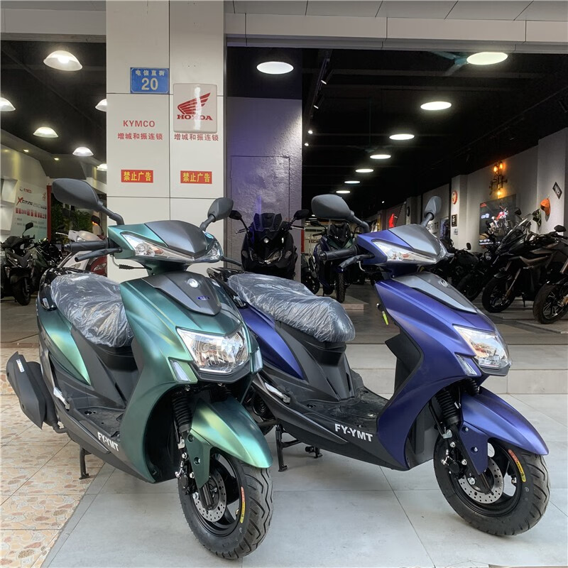 飞鹰摩托车小劲战5代目福臻110新款国4电喷发动机踏板车 fy-ymt劲战