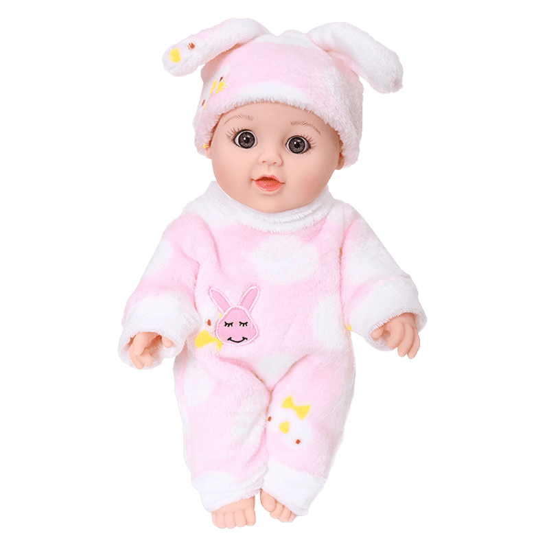 会说话的玩具仿真洋娃娃玩具婴儿软胶彤乐芭比女孩儿童布会说话的假