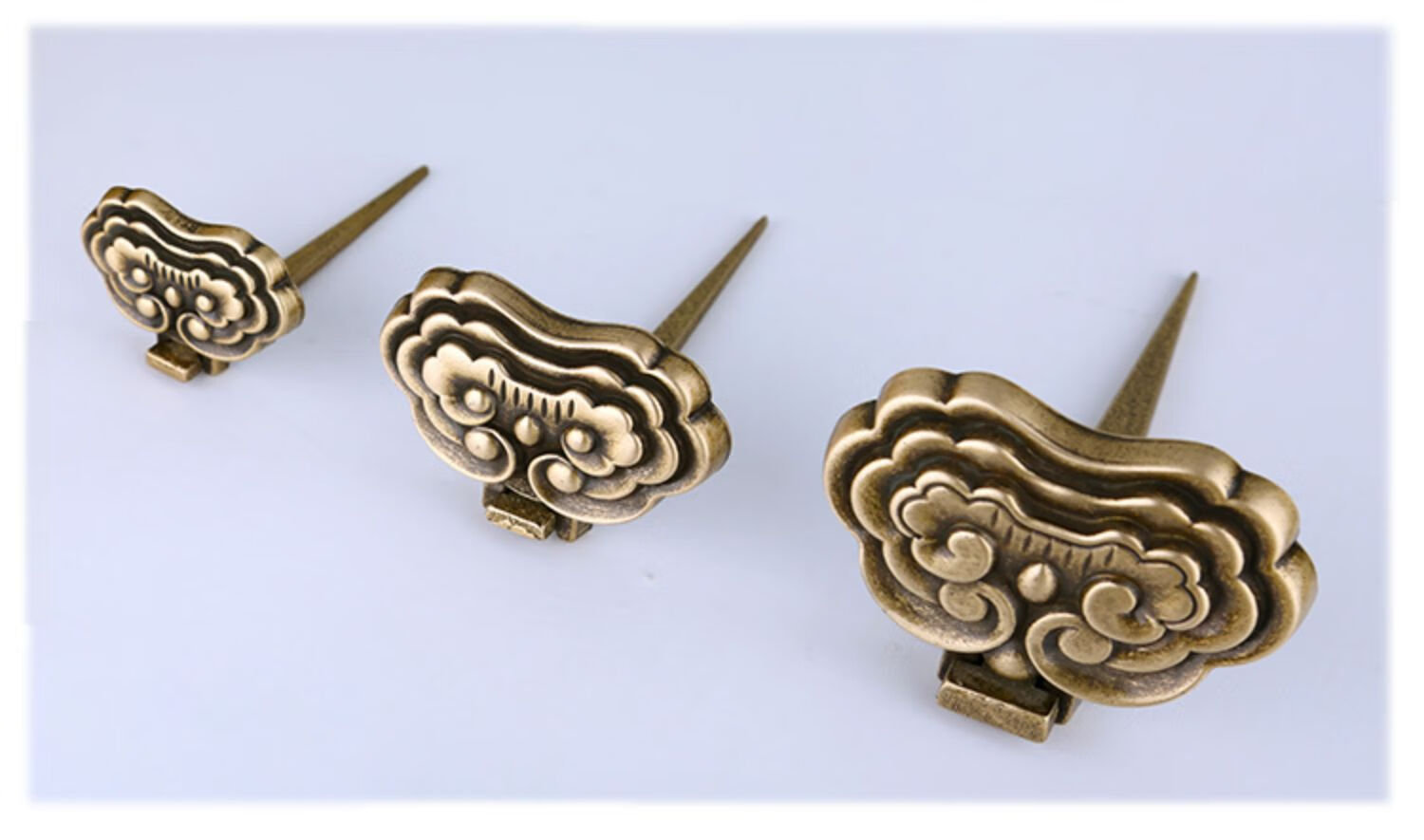 牌匾托挂匾纯铜画托中式实木牌匾画框挂画钩托架挂墙挂钩装饰配件 【t