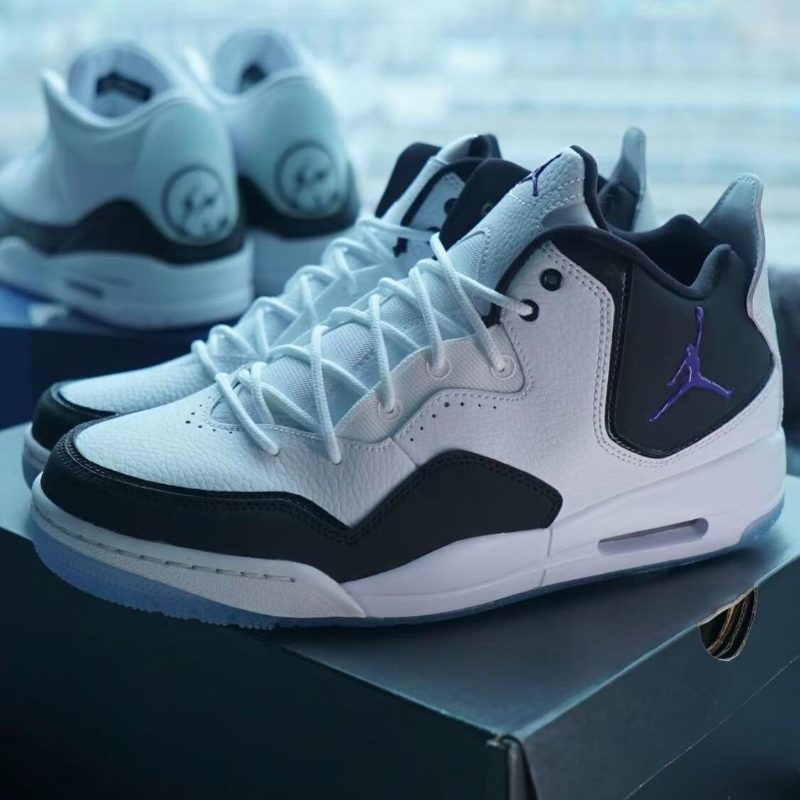 【官方旗舰】aj courtside23小藤原浩篮球鞋黑白灰男女休闲aj男鞋