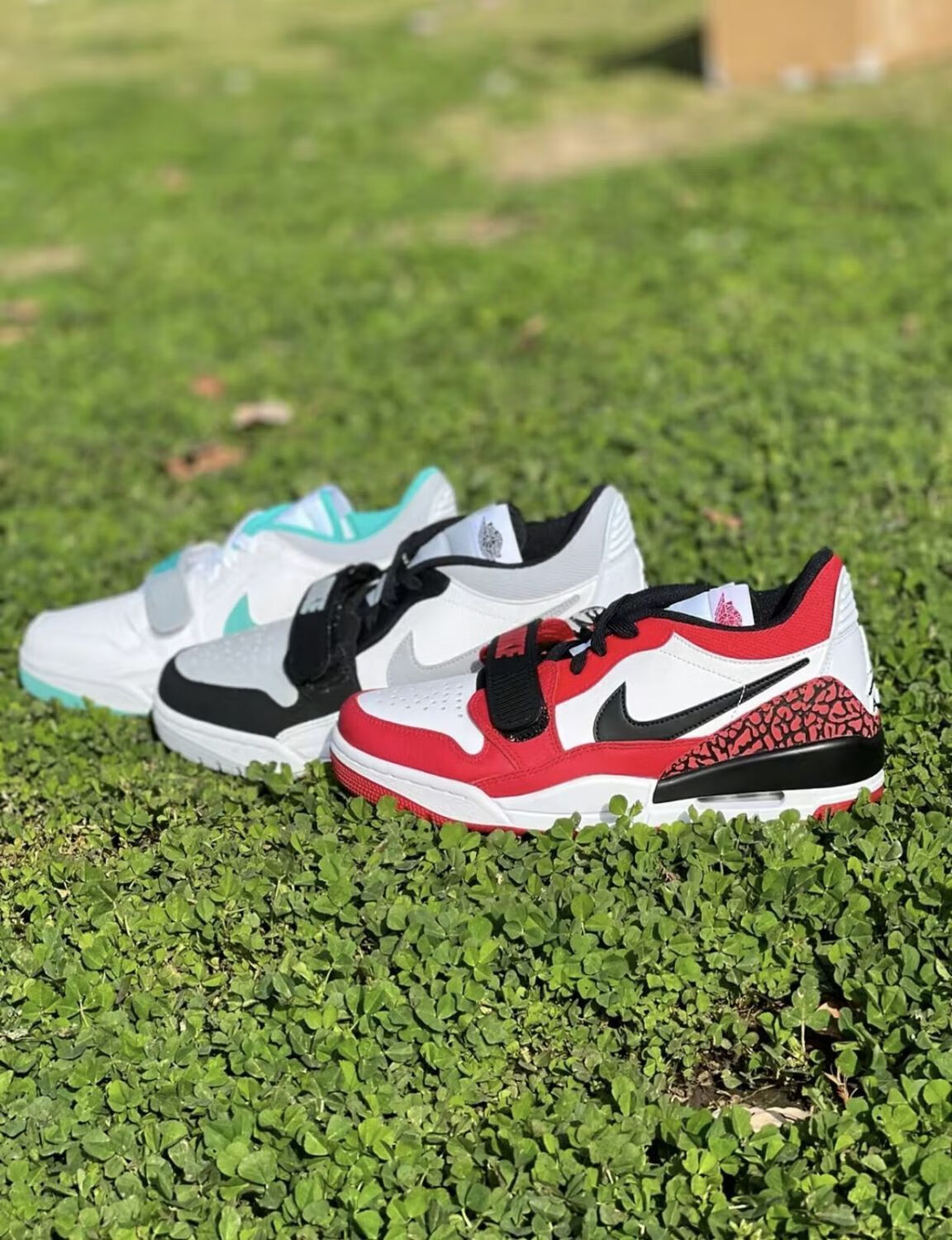 【官方旗舰店】aj 小蒂芙尼 白红黑芝加哥男女款低帮篮球鞋 白绿 41