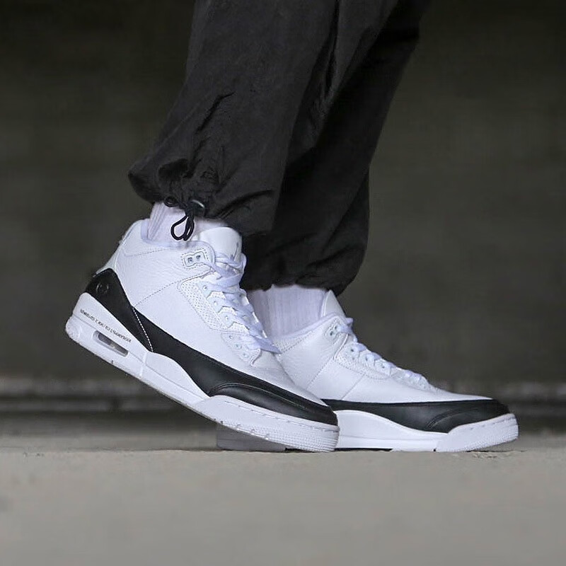 潮nike耐克airjordan3aj3藤原浩联名闪电樱花粉湖人篮球鞋男女鞋休闲