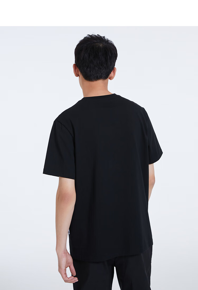 jackjones杰克琼斯夏男个性金属镜面感字母简约短袖t恤222201341 本白