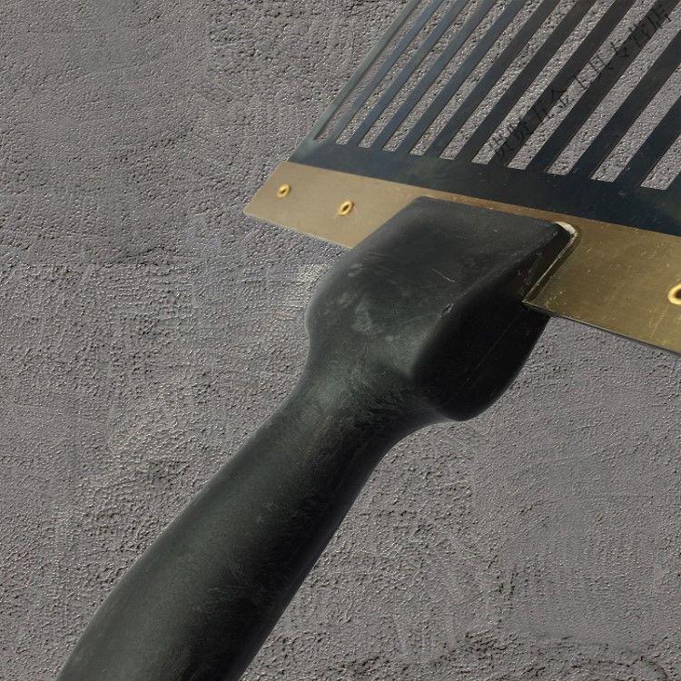 蓝钢拉毛器假山工具水泥路面拉毛混泥土拉毛刷水泥拉毛地坪刷 小号