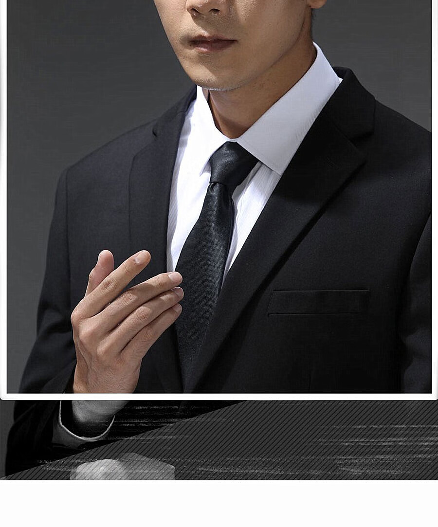 大学生秋冬面试正装男套装套装西装西服秋职业装求职毕业照韩版修身