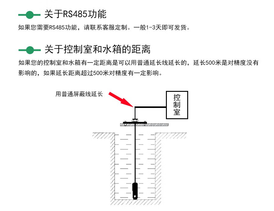 萬特弗水位液位顯示器消防水池水箱投入式傳感器變送器自動控制報警