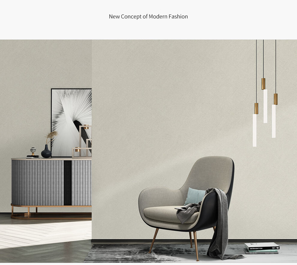 乐图美居letunome轻奢墙布无缝简约壁布定制布面壁纸墙纸卧室客厅电视