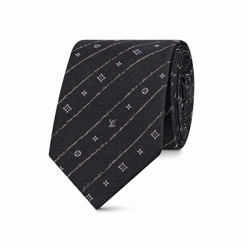 路易威登lv领带老花条纹真丝领带 m75952红色代购