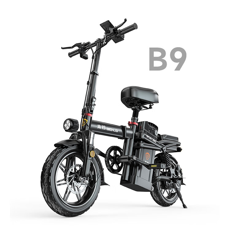 本铃【benlg】新国标折叠电动自行车小型代驾专用锂电池电动车电瓶车