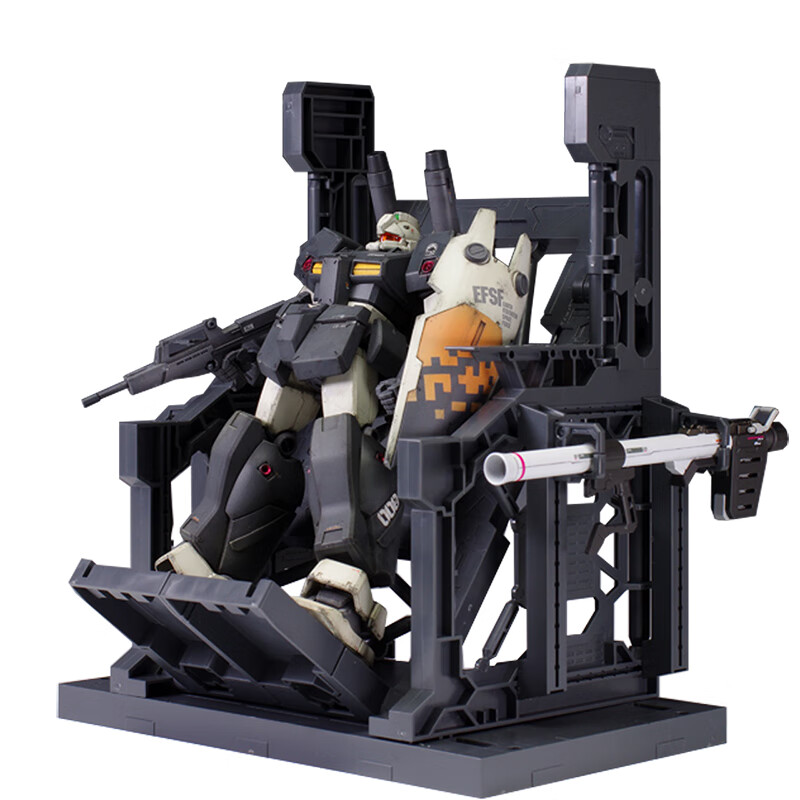 万代1/144 灰白 古铜色 机械 格纳库 高达 模型 配件 白色