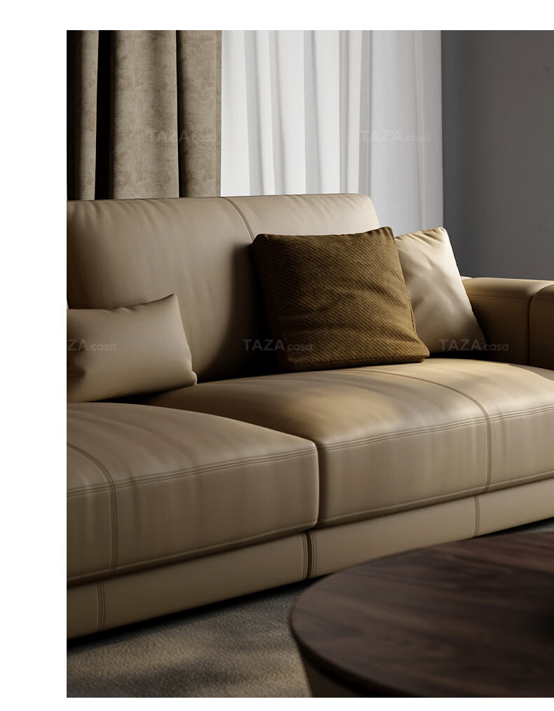 广东佛山家具 皮沙发 taza 意大利全皮沙发 别墅豪宅全屋客厅系列