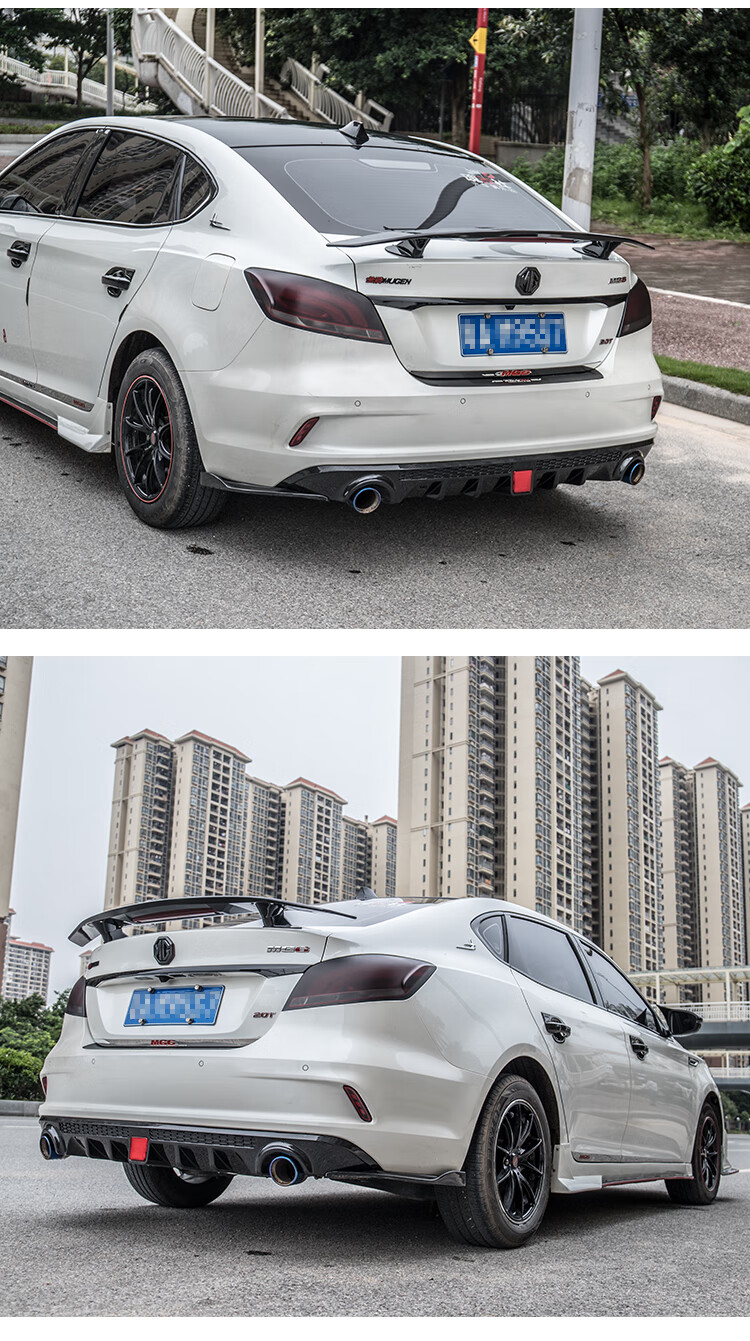 新名爵6尾翼mg6尾翼改装17-19款名爵mg6刀锋尾翼专用运动定风跑车大