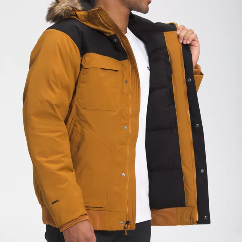 北面thenorthfacegothamjacketiii防水连帽防风保暖男士羽绒服灰色