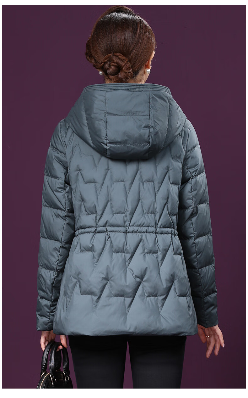 甘甘的世界 羽绒服女短款2020新款时尚冬季女士修身外套 黑色 3xl