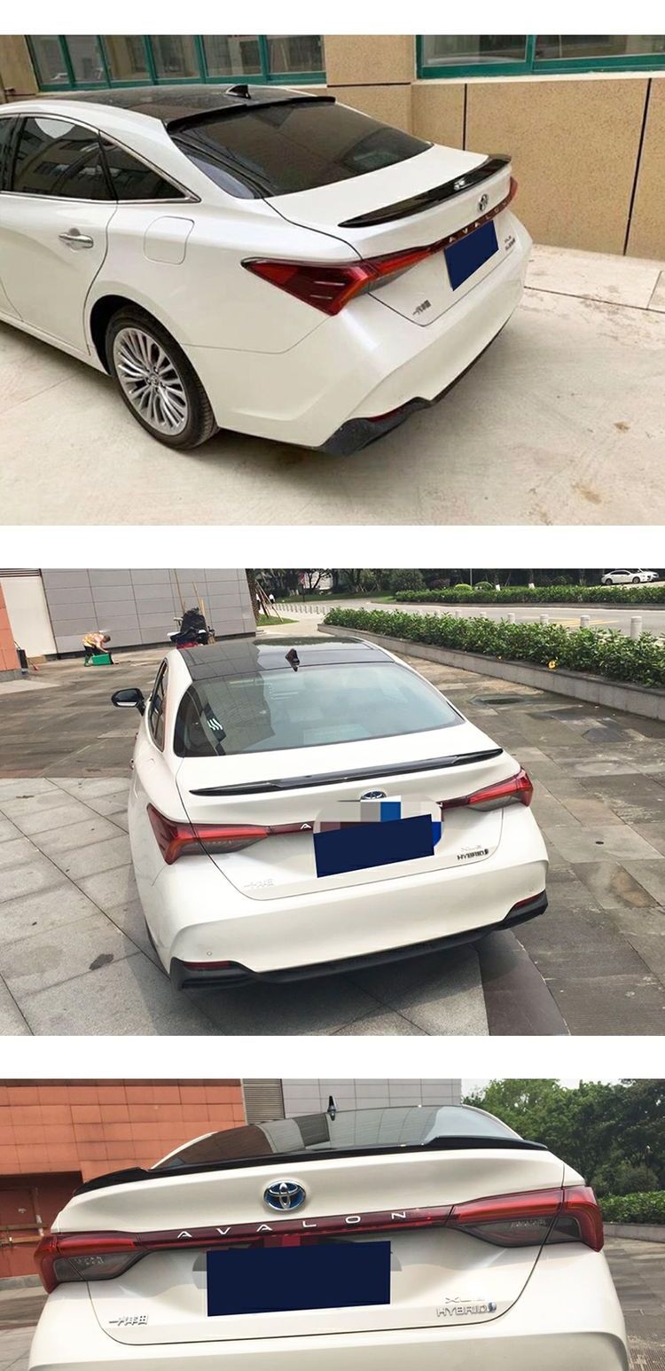 适用于丰田亚洲龙尾翼改装19-21款亚洲龙免打孔烤漆尾翼装饰配件 烤漆