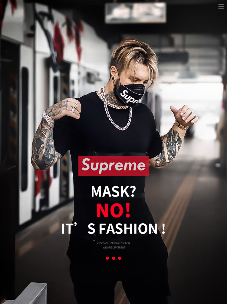 supremenrn联名口罩图片