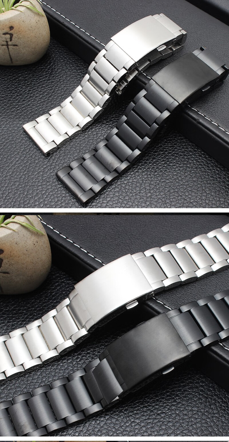 迪赛钢带手表带dz78887395431873127315242628mm三株银色24mm