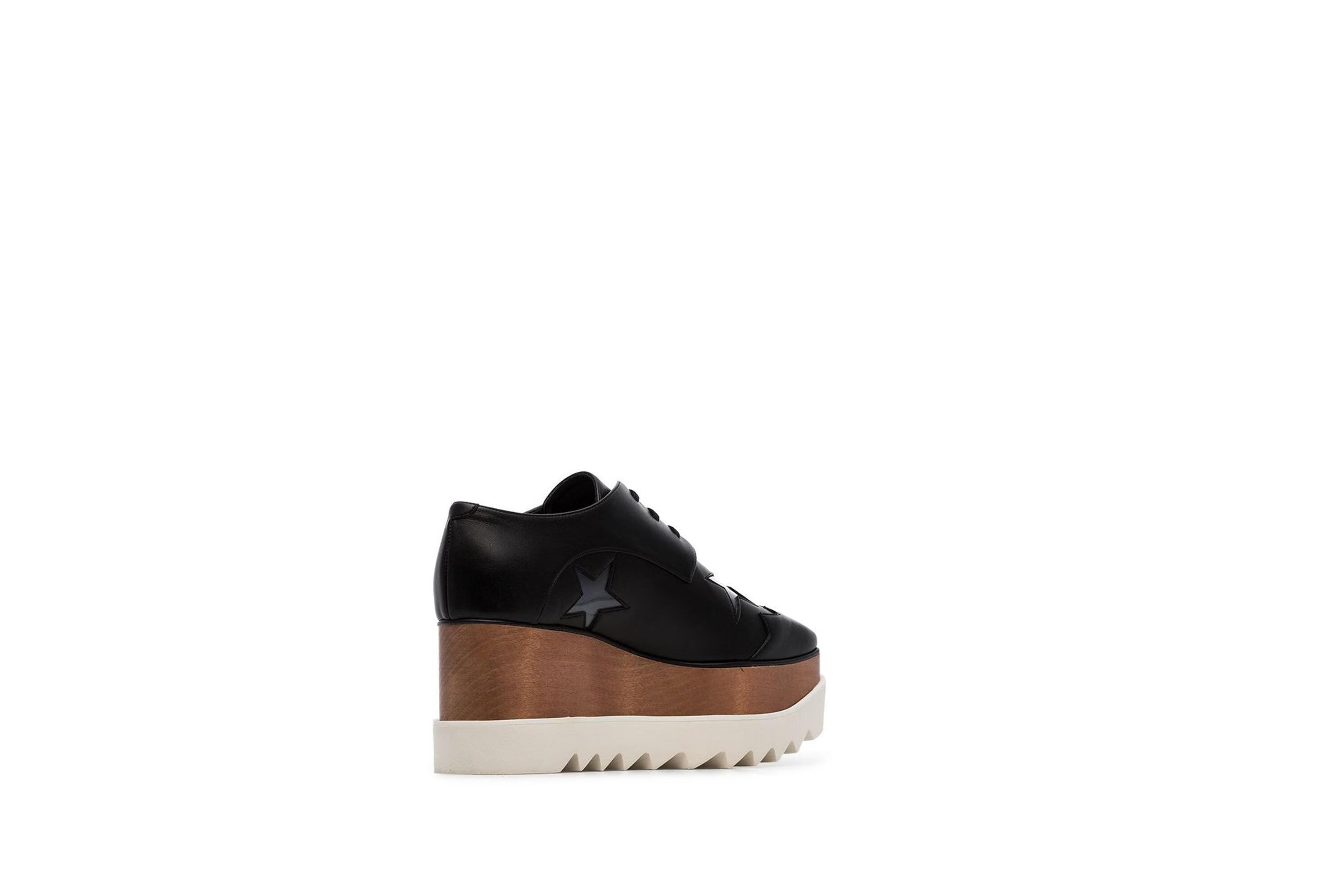 丝黛拉麦卡妮(stella mccartney)女士elyse星星印花系带鞋 黑色 eu38