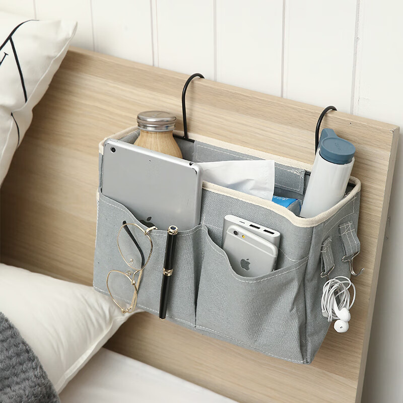 床头收纳挂篮宿舍床上上铺床边置物架寝室筐大学生各种篮多功能分区挂