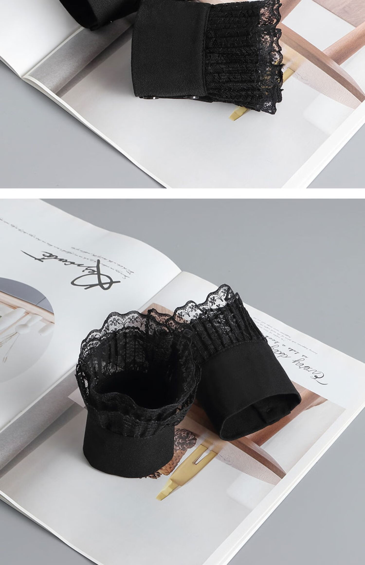 假袖口韩版袖口装饰假袖子假领子女百搭多功能假领两件套装白色假袖子