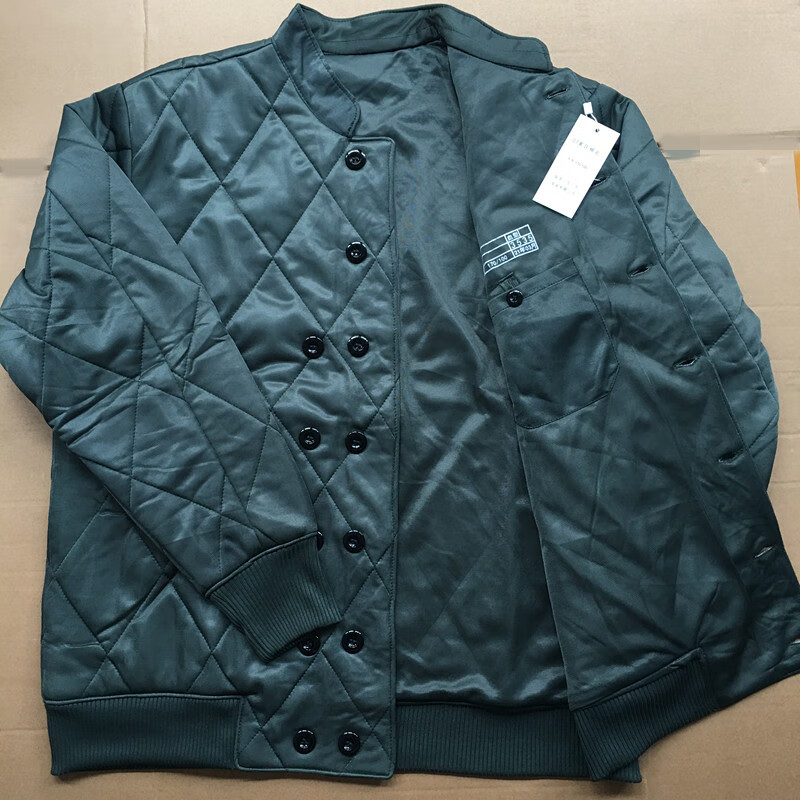 寒区军绿色棉衣棉袄冬季松枝绿保暖单上衣收腰短款棉衣裤套装 棉袄