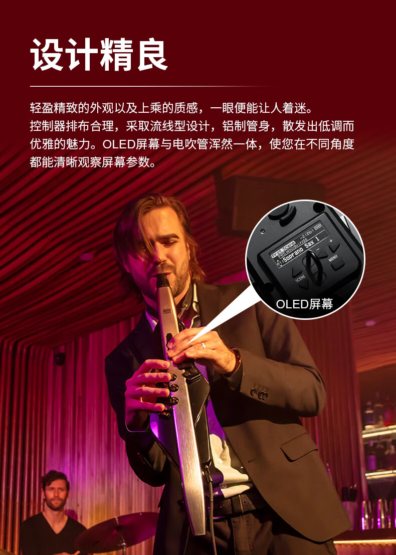 罗兰(roland)旗舰款电吹管ae30初学者电萨克斯ae20电子管乐吹奏乐器