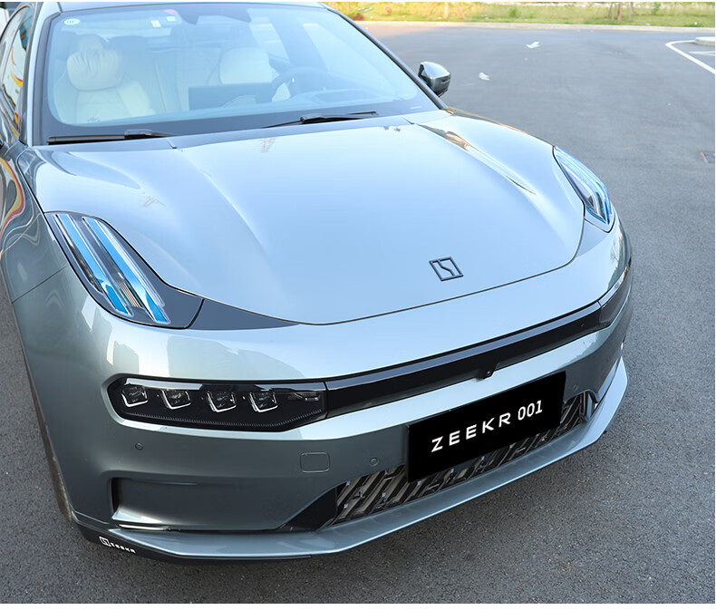 极氪001车标适用zeekr贴黑化车头标机盖车尾标3.