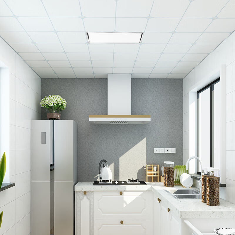 厨房卫生间灯具集成吊顶灯吸顶灯led平板灯30x30厨房卫生间嵌入式扣板