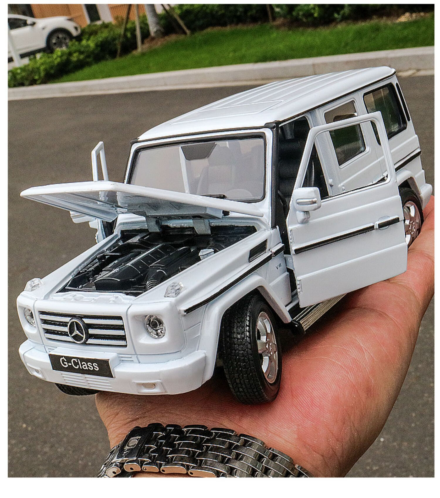 特价好物原厂124奔驰g系越野车大g汽车模型仿真合金车模车载装饰摆件
