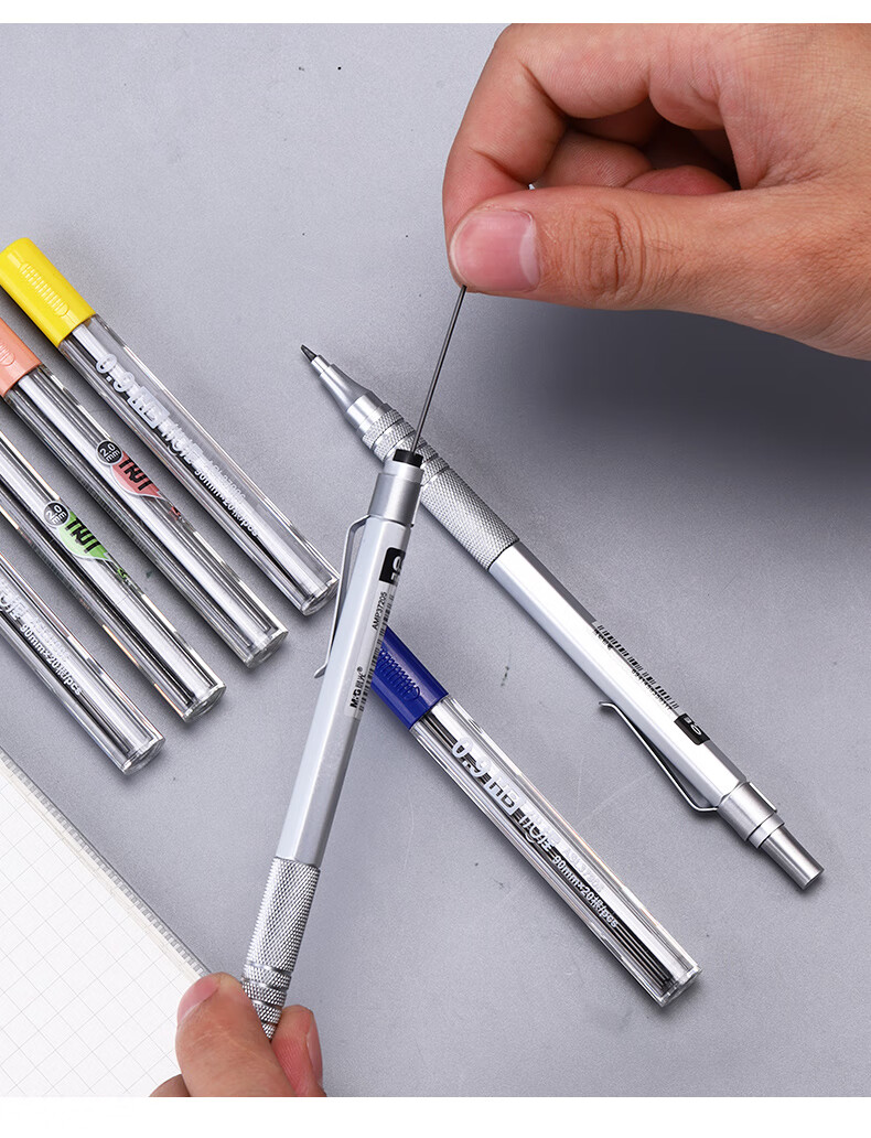 铅芯0.9自动笔芯2.0自动铅笔笔芯粗铅芯1.