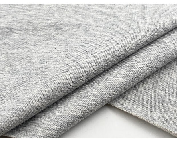 巧马春秋高档棉毛圈卫衣面料针织棉休闲运动服套装裤子服装布料蓝色半