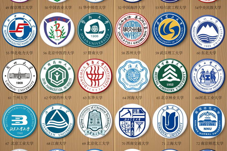 985大学校徽中国211高校学校徽章定制学生奖励礼品收藏纪念品一个价格