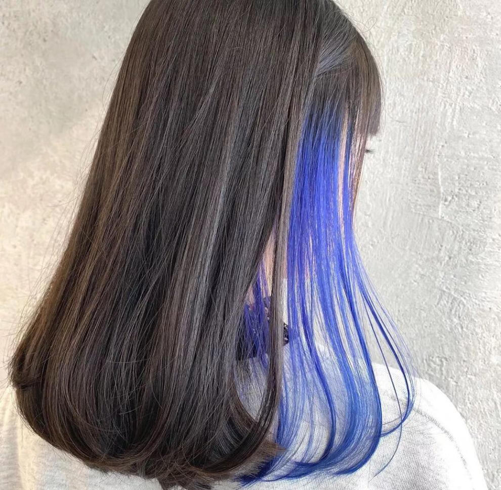 心机挂耳染2020流行色挑染染发膏彩色持久染发剂头发打蜡膏挂耳染柠檬