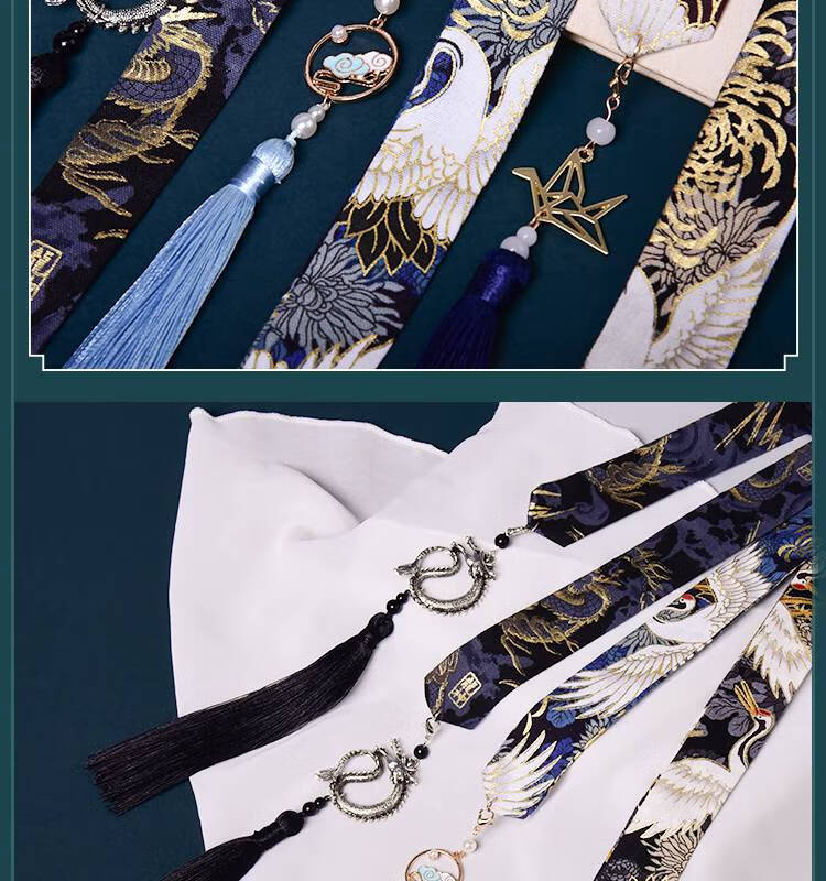 抹额古风 汉服束发男抹额飘带流苏发带古风发饰男生古装头饰盘龙丝带