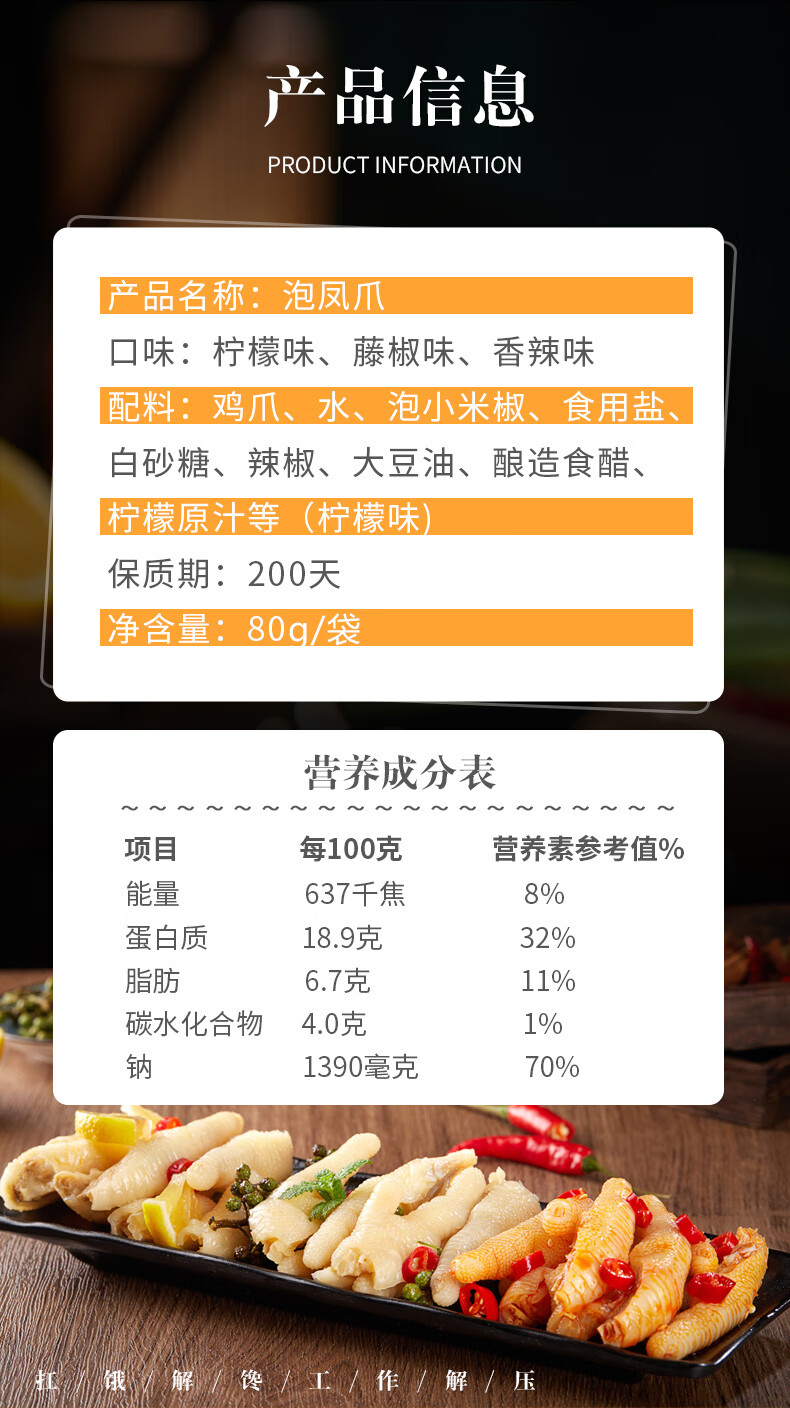 第二份0元 有友泡凤爪柠檬鸡爪藤椒鸡脚香辣鸡肉熟食休闲小吃小零食重庆特产迷你小包0g 柠檬味1袋 0g 图片价格品牌报价 京东