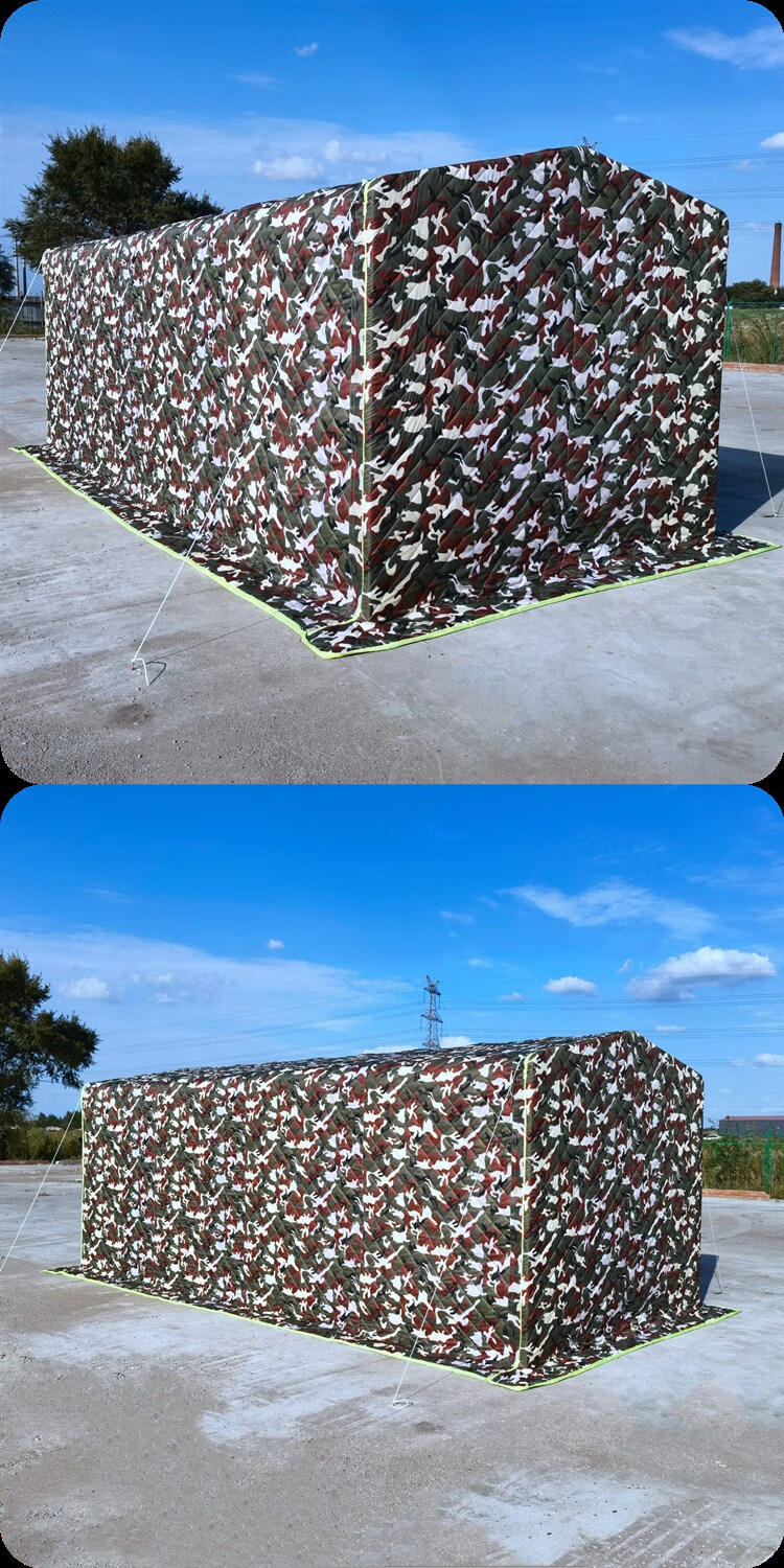 适用于东北冬季保暖加厚移动折叠棉被车衣帐篷可拆卸停车棚防寒简易