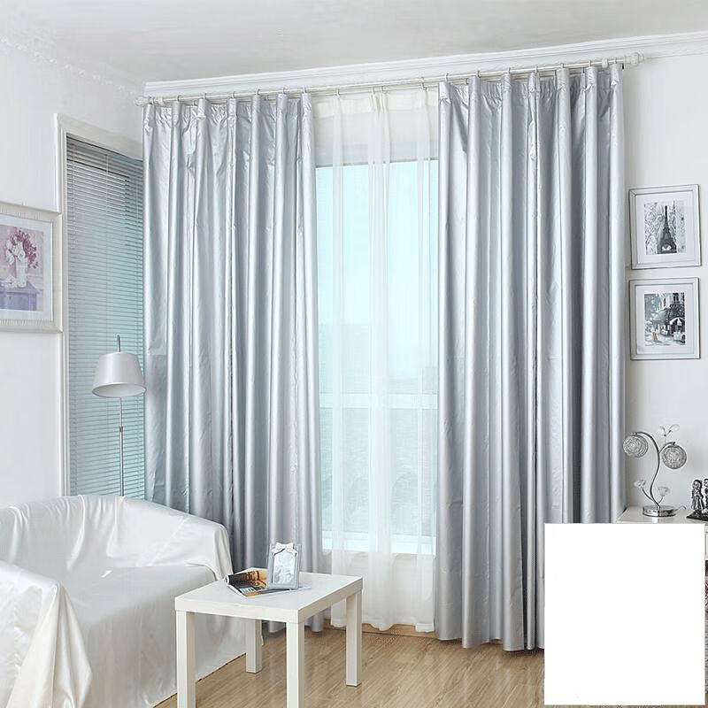 阳台遮阳布夏季遮光反光挂钩室内阳光房卧室太阳家用窗帘窗户银色 宽