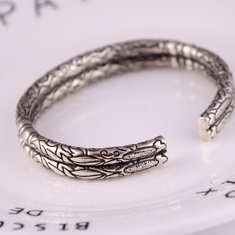 双响环沙海张铭恩张日山张会长同款手镯双龙头会响老