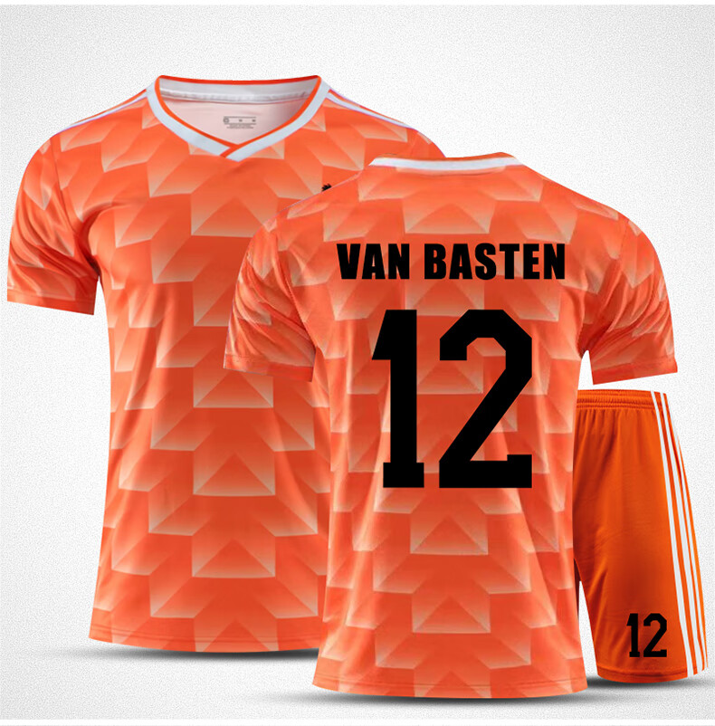 88年荷兰队足球服球衣套装男古利特欧洲杯复古足球训练定制1988荷兰橙