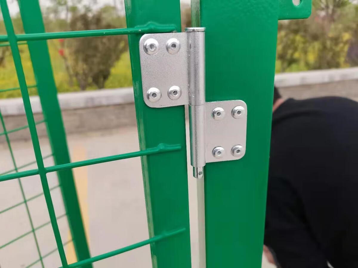 精选金石铁丝网门车间仓库隔离门护栏网对开门围栏门护栏门庭院简易门