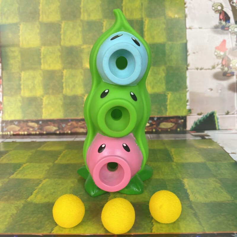 定制散装可发射植物保龄泡泡幽暮投手火柴花拳手大战僵尸玩具 散装软