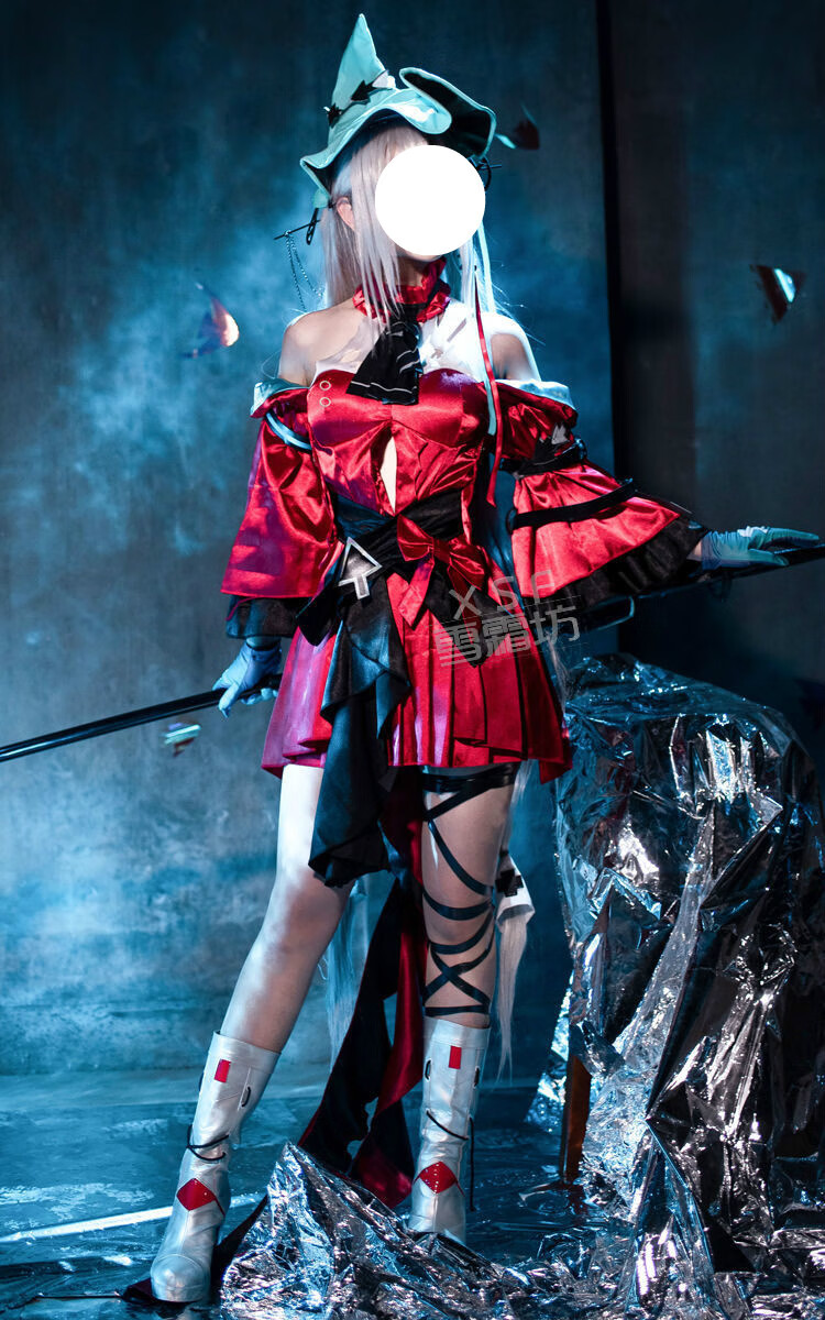 明日方舟浊心斯卡蒂cos服装女礼服sp二周年全套御姐cosplay 帽子 天线